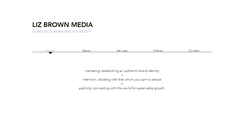 Desktop Screenshot of lizbrownmedia.com